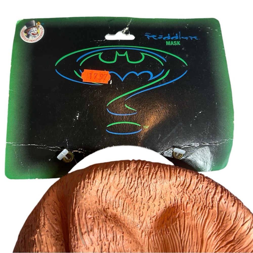 Vtg 1995 Riddler BATMAN FOREVER Mask - Picture 7 of 8